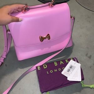 Ted Baker Pink Begonea Curved Bow Lady Bag